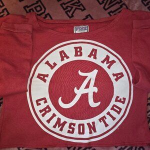Vintage Vs Pink Collegiate Collection Red  Alabama Crew Neck sweatshirt X Small